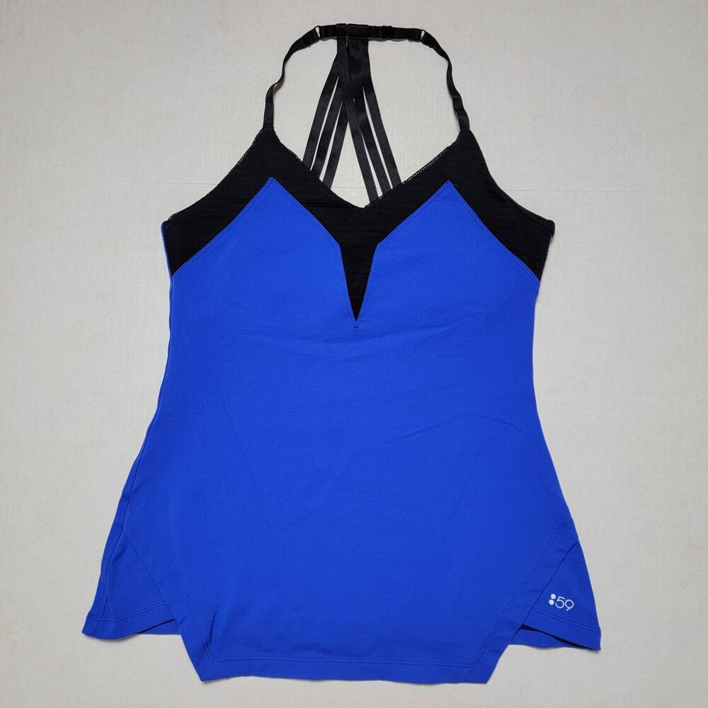 Splits Fifty Nine Blue Black Tank Top SZ Large